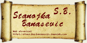 Stanojka Banašević vizit kartica